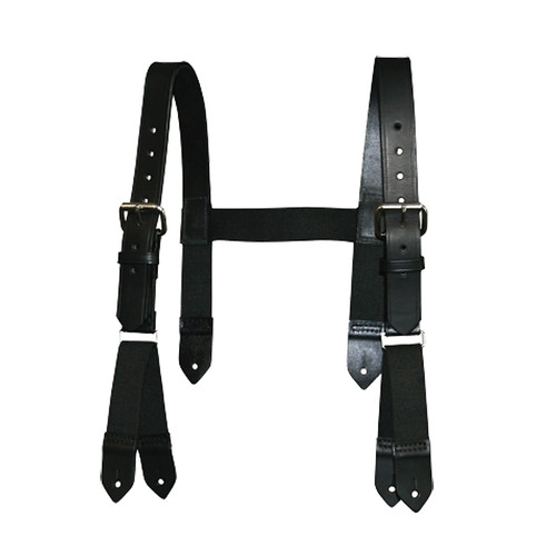 Boston Leather Firefighter H-Back Suspenders Button Attachment [FC-192375165283]