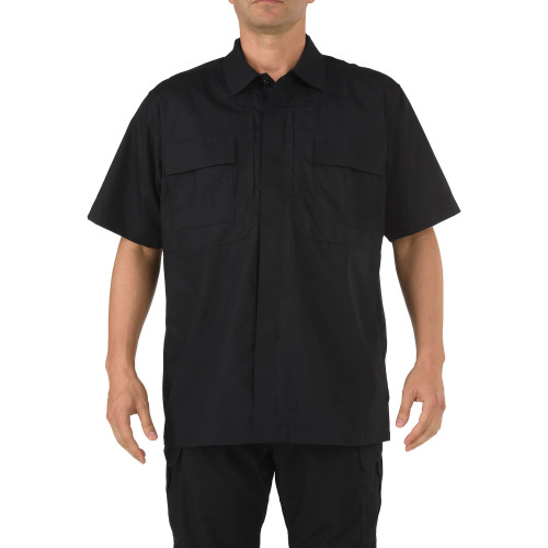 5.11 Tactical Men's Taclite TDU Ripstop Shirt 2XL Black [FC-20-5-71339]