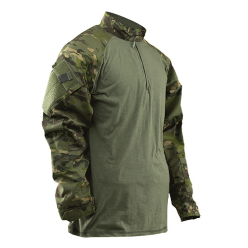 Tru-Spec T.R.U. 1/4 Zip Combat Shirt 50/50 Nylon Cotton Rip-Stop [FC-20-TSP-2537004]