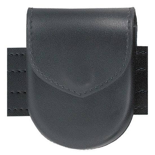 Safariland Model 90H Handcuff Pouch Top Flap Formed Hinged Cuff Only Hidden Snap Basket Weave Black [FC-781602403276]