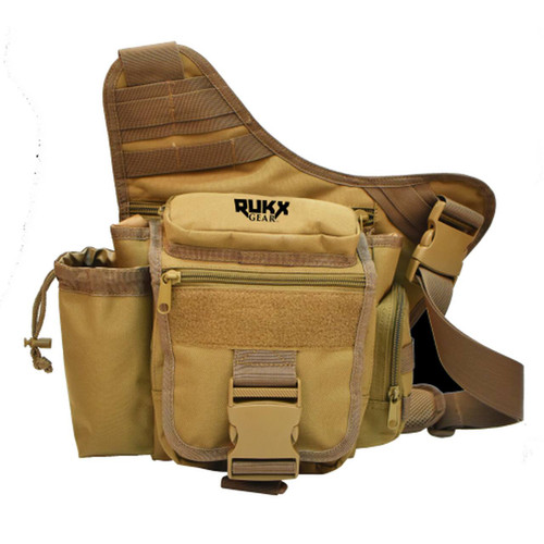 American Tactical Imports RUKX Gear Single Strap Sling Bag 600D Polyester Tan [FC-819644024958]