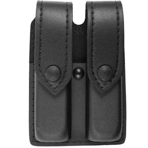 Safariland Model 77 Double Handgun Magazine Pouch Double/Single Stack Magazines STX Tactical Finish Snap Closure Black [FC-781602013185]