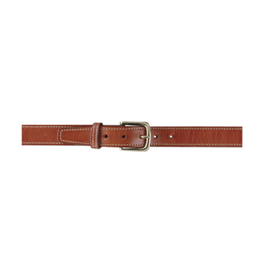 Gould & Goodrich Leather Belt 30" Waist Nickel Buckle 1.5" Width Tan [FC-768574107906]