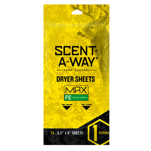 Hunters Specialties Scent-A-Way Max Fresh Earth Dryer Sheets 15 Pack [FC-021291077083]