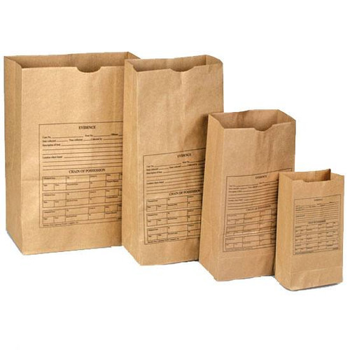Amor Forensics Paper Evidence Bags Bundle of 100 Style 86 8.25"x5.25"x18" 3-0024 [FC-844272000678]