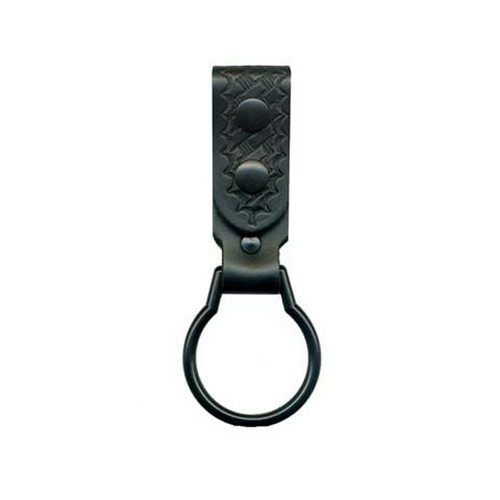 DeSantis Flashlight Holder D-Cell Black Snaps Ring Leather Basket Weave Black U10BLDCZ3 [FC-792695242123]