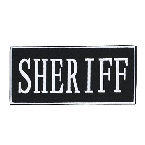 Law Enforcement Patches- Sheri Color: White 2" x 4" Patch Logo: Sheriff [FC-783377066489]