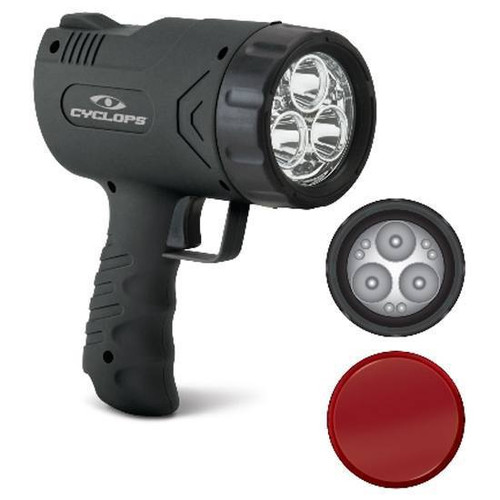 Cyclops Sirius 500 LED Spotlight 500 Lumens 6 Volt SLA Battery Trigger Switch Polymer Body Black CYC-X500H [FC-813628085201]