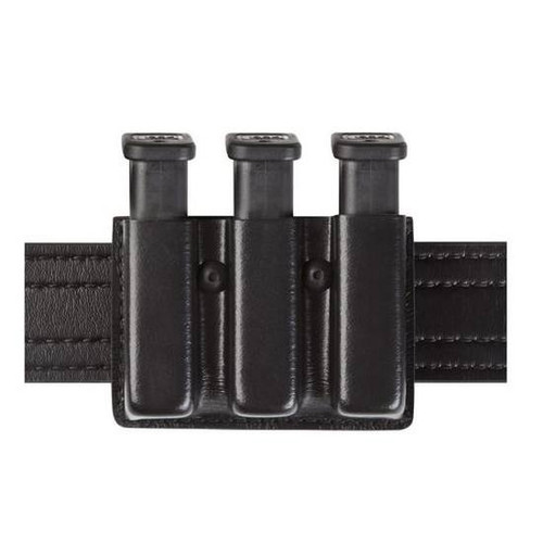 Safariland Model 775 Slimline Open Top Triple Magazine Pouch S&W/SIG Sauer/Springfield 2.25" Belt Width Plain Black 775-76-2 [FC-781602482592]