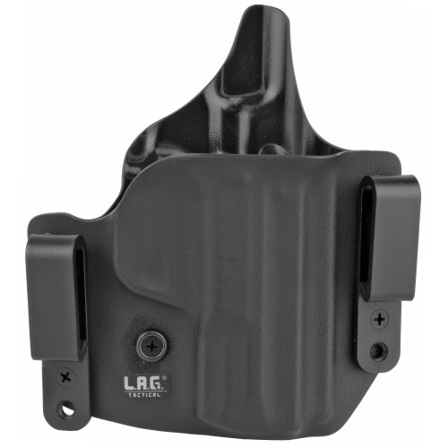 LAG Tactical Defender Series OWB/IWB Holster for S&W M&P M2.0 9/40 Models Right Hand Draw Kydex Construction Matte Black Finish [FC-811256027570]