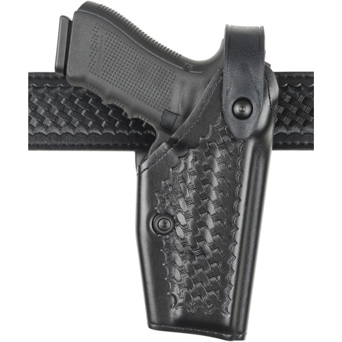 Safariland 6280 SLS Mid-Ride Duty Holster Fits S&W M&P Full Size Right Hand LVL II STX Basket Weave Finish Black [FC-781602398749]