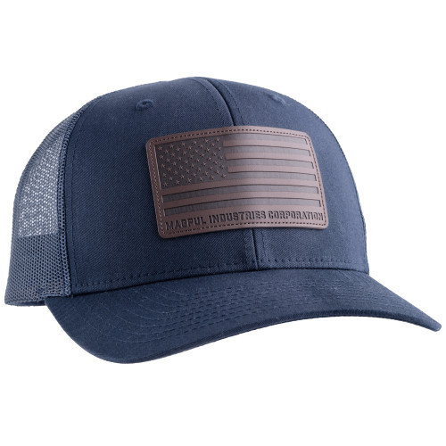 Magpul Standard Leather Patch Trucker Hat Navy [FC-840815132745]