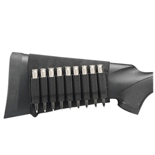 Hunters Specialties Butt Stock Rifle Shell Holder Elastic Black [FC-021291006878]