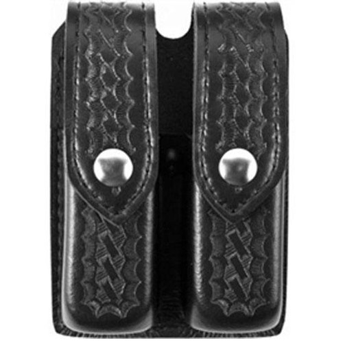 Safariland Model 77 Double Handgun Magazine Pouch Glock 20/21 Magazines Basket Weave Finish Snap Closure Black 77-383-4 [FC-781602056427]