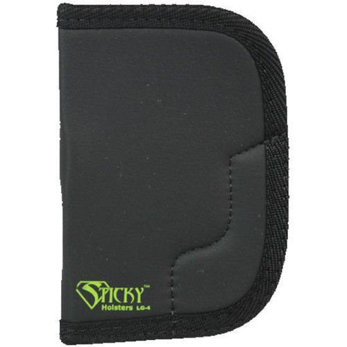 Sticky Holsters LG-4 Holster for Large Frame Revolvers Ambidextrous Black [FC-858426004139]