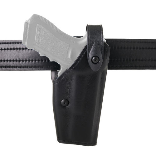 Safariland 6280 SLS Mid-Ride Duty Belt Holster fits Glock 19/26 Right Hand SafariLaminate Basket Weave Black [FC-781602027779]
