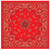 ZANheadgear Cotton Bandanna Red Paisley [FC-642608040462]
