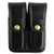 Bianchi Model 7902 AccuMold Double Magazine Pouch Chrome Snap Size 4 Leather Plain Black 22084 [FC-013527220844]