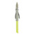 Muzzy Fish Arrow W/Iron 2-Barb Nock & Bottle Slide Chartreuse [FC-050301103436]