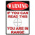 River's Edge Products "You Are In Range" Warning Sign Steel 12 x 17 Inches 1510 [FC-643323151006]