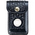 Aker Leather Model 584 Body Alarm Case Basketweave Leather Black 20-A584-BW [FC-666406007304]
