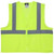 MCR Safety Hi Vis Reflective Lime Safety Vest L Class 2 [FC-20-MCR-V2CL2MLZL]