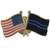 Thin Blue Line Thin Blue Line Flag and American Flag Pin [FC-713012785666]