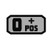 Voodoo Tactical Blood Type Patch O + POS TPR Rubber Gray [FC-783377011830]