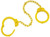 Peerless Handcuff Company 15" Leg Irons Yellow 4743Y [FC-817086010669]