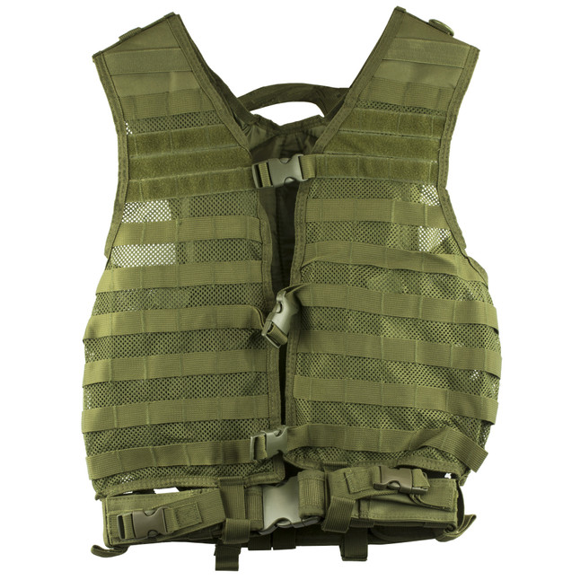 NcSTAR PAL Modular Vest MOLLE Compatible with Pistol Belt Size med to 2XL Nylon Green [FC-814108014001]