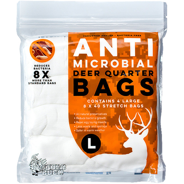 Koola Buck Anti-Microbial Deer/Antelope Quarter Bag 8"x40" 4 Pack [FC-863248000146]