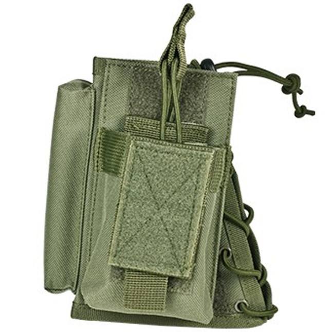 NcSTAR Stock Riser with Magazine Pouch Fixed Stocks Most AR and AK style Magazines Nylon Green [FC-814108016449]