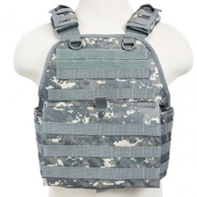 NcSTAR Plate Carrier Vest Size Med to 2XL Nylon Digital Camo [FC-814108016470]