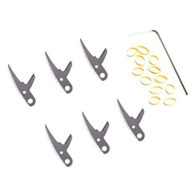 Swhacker Replacement Blades For Levi Morgan 2-Blade Steel 100gr 1.5" 6 Pack [FC-895090002658]