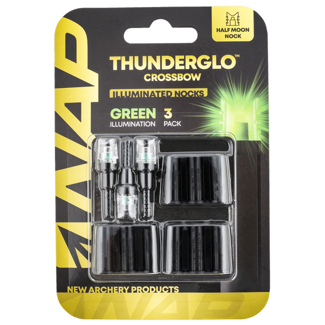 New Archery Products Thunderglo Lighted Nock Green 3 Pack for Crossbows [FC-888151023525]