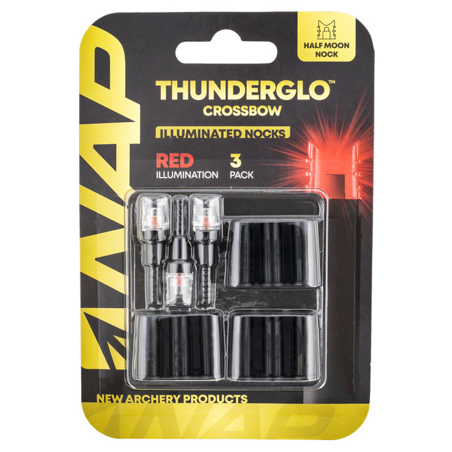 New Archery Products Thunderglo Lighted Nock Red 3 Pack for Crossbows [FC-888151027325]