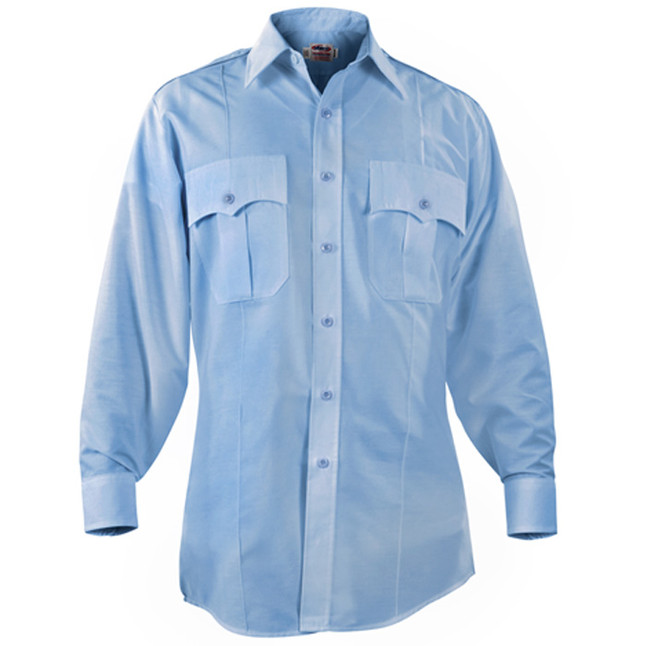 Elbeco Paragon Plus Men's Long Sleeve Shirt Neck 18.5 Sleeve 33" Polyester Cotton Blue [FC-20-ELB-P877-165-3520]