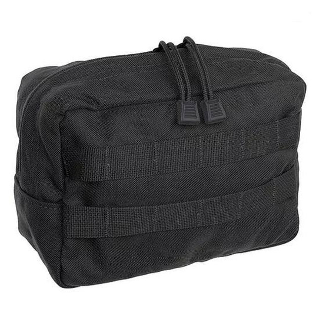 Tac Shield Horizontal General Purpose Utility MOLLE Pouch 9"x6"x4" Nylon Black T4102BK [FC-843119030533]