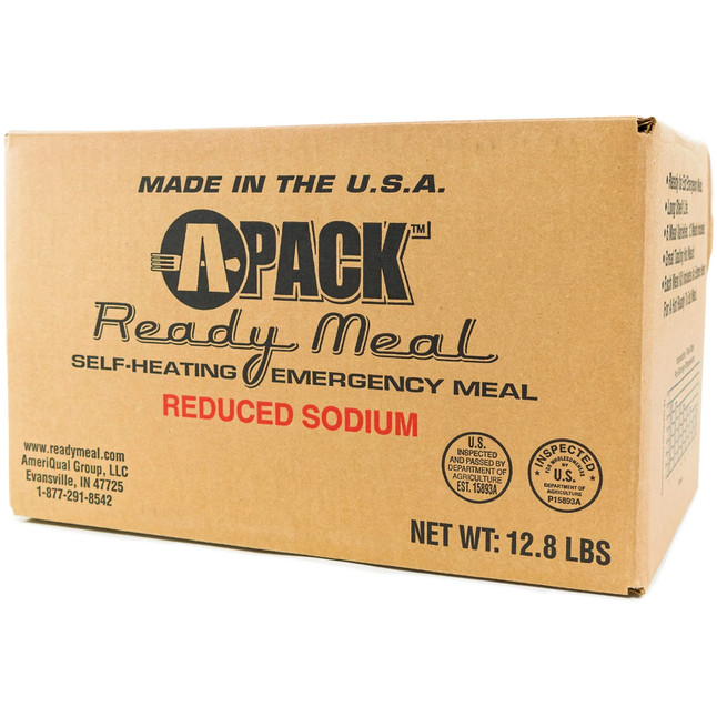 MRE Ameriqual APack Low Sodium 12 Meals Ready To Eat Case [FC-MRE-165]