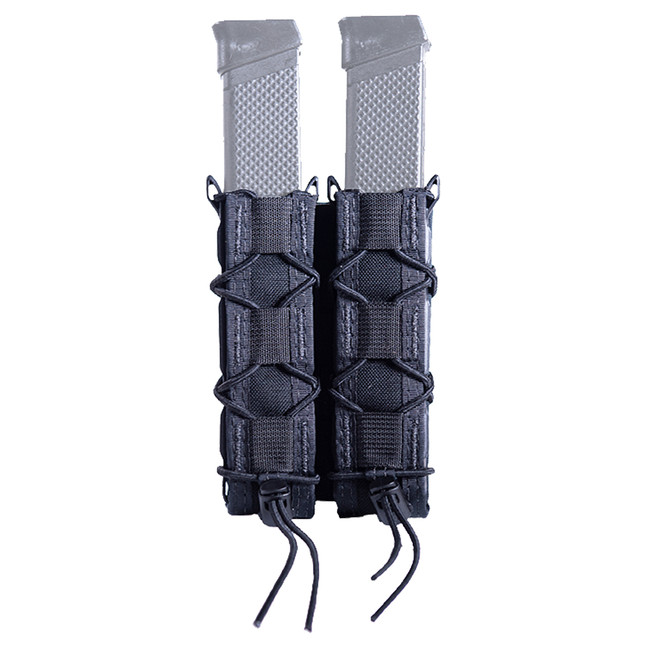 HSGI Double Extended Pistol Mag/Baton TACO MOLLE Mount Black [FC-849954036976]