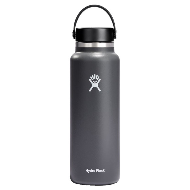 Hydro Flask 40 oz Wide Mouth Water Bottle with Flex Cap Stone [FC-810007831794]