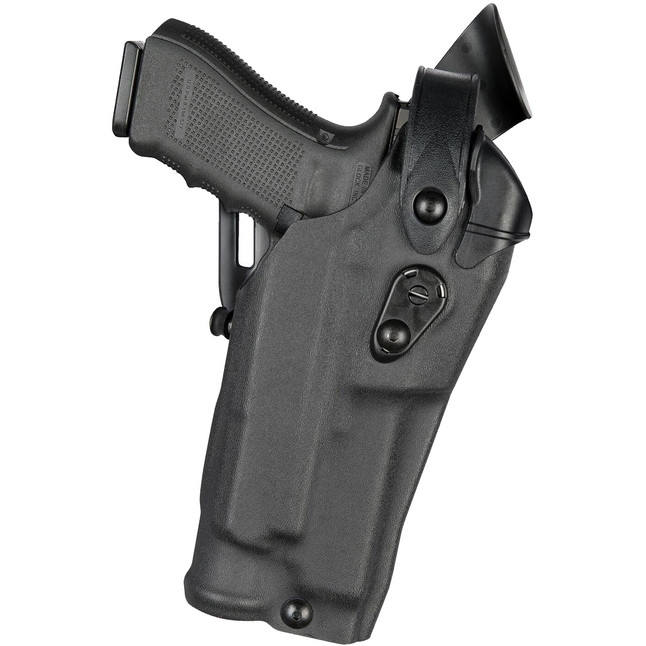 Safariland 6360RDS ALS/SLS Mid-Ride Duty Holster Fits S&W M&P 4.25" with Light and Red Dot LVL 3 RH STX Plain Black [FC-781602133524]