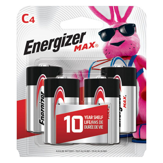 Energizer Max C Batteries Alkaline Batteries 4 Per Package [FC-039800039767]