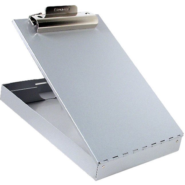 Saunders Redi-Rite Desktop Storage Clipboard with Pen Divider Legal Sized Aluminum [FC-044357110197]