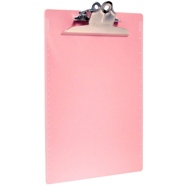 US-Works Recycled Plastic Clipboard Letter/A4 Size, Pink [FC-044357218008]