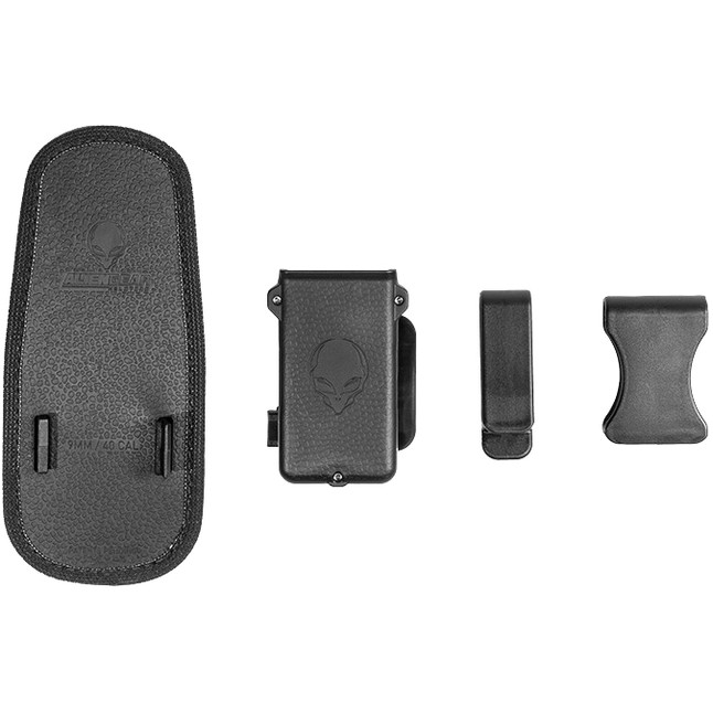 Alien Gear Cloak Single Mag Carrier IWB/OWB Double Stack .45 ACP/10mm Auto Magazines Polymer Black [FC-193858308913]