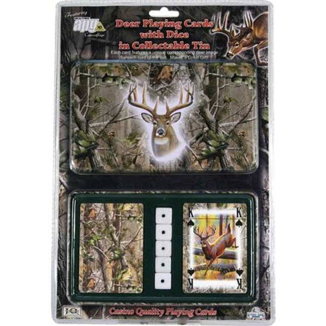 River's Edge Products Realtree Deer Playing Card With Dice Tin 2 Pack 1569 [FC-643323156902]