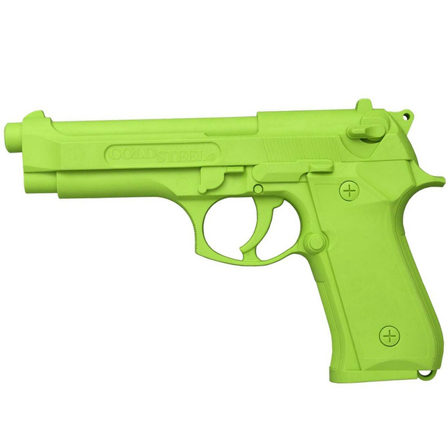 Cold Steel Model 92 Rubber Training Pistol Handgun Replica Training Aid Bright Green [FC-705442014126]