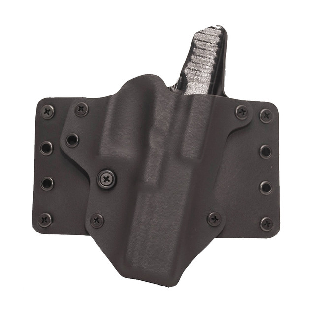 BlackPoint Tactical Leather WING Belt Holster Right Hand 15 Degree Cant Fits S&W M&P 9/40 1.75" Belts Kydex/Leather Black/Black [FC-191107000779]