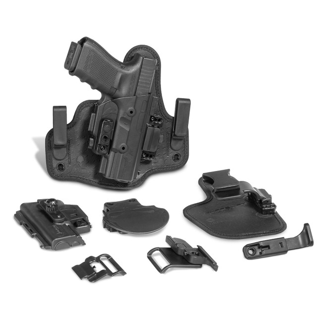 Alien Gear ShapeShift Core Carry Pack Fits Ruger LC9/LC380 Modular Holster System IWB/OWB Multi-Holster Kit Right Handed Polymer Shell and Hardware with Synthetic Backers Black [FC-193858316581]